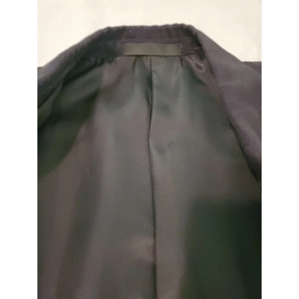 VTG Jhane Barnes Men's Black Suede Blazer Sportcoat Jacket 46L